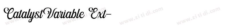 CatalystVariable Ext字体转换 CatalystVariable Ext字体转换